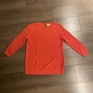 Maison Jules Pink Textured Sweater